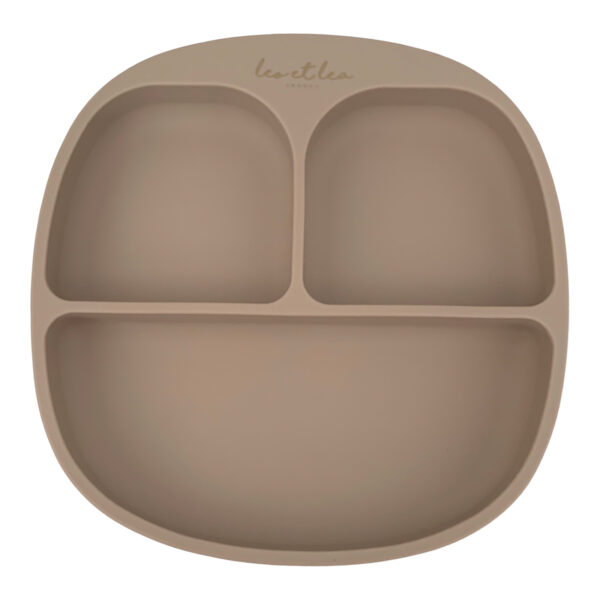 Assiette Compartimentee Silicone Beige Leo Et Lea Sundays Kids Store