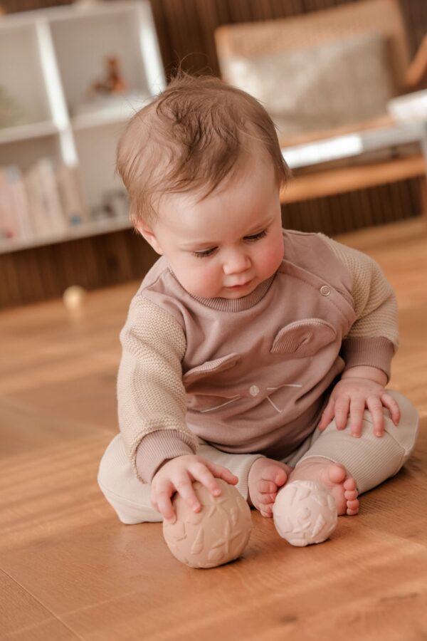 Jinveno bébé saisissant balle jouet sensoriel trou hochet main attraper  balle jouets pour bébé 