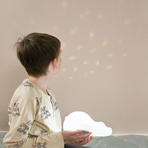 Veilleuse enfant LED OURS BORIS en silicone blanc - Keria et