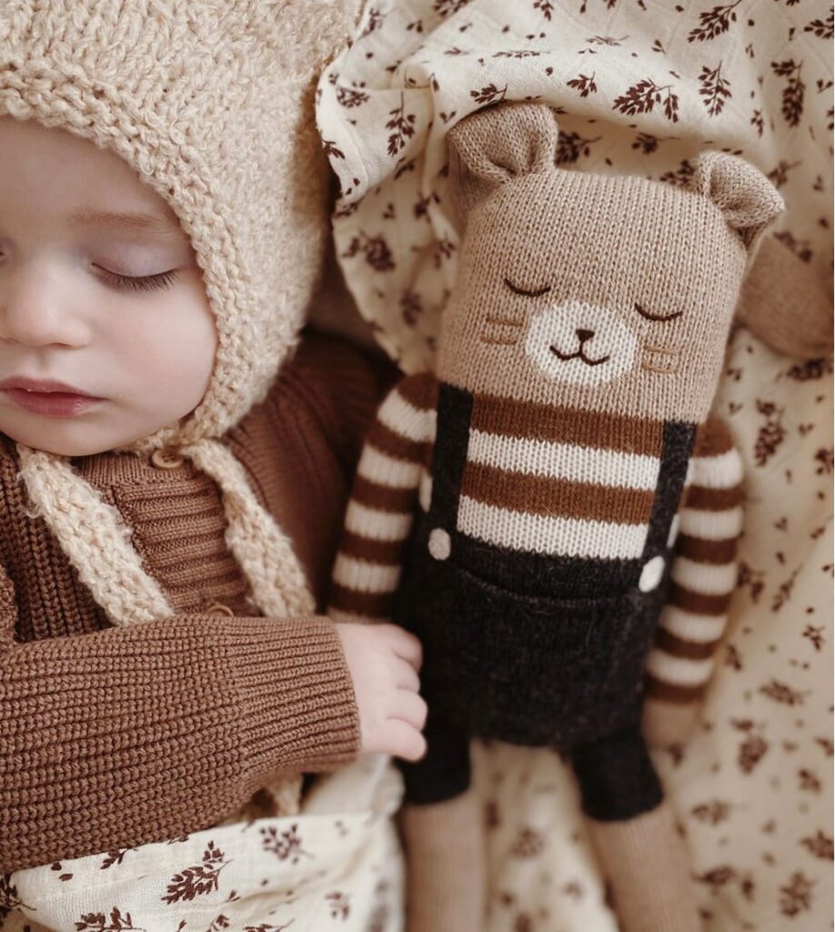 Doudou à broder Lapin Jaune Grand Modèle - Loulou Perlou