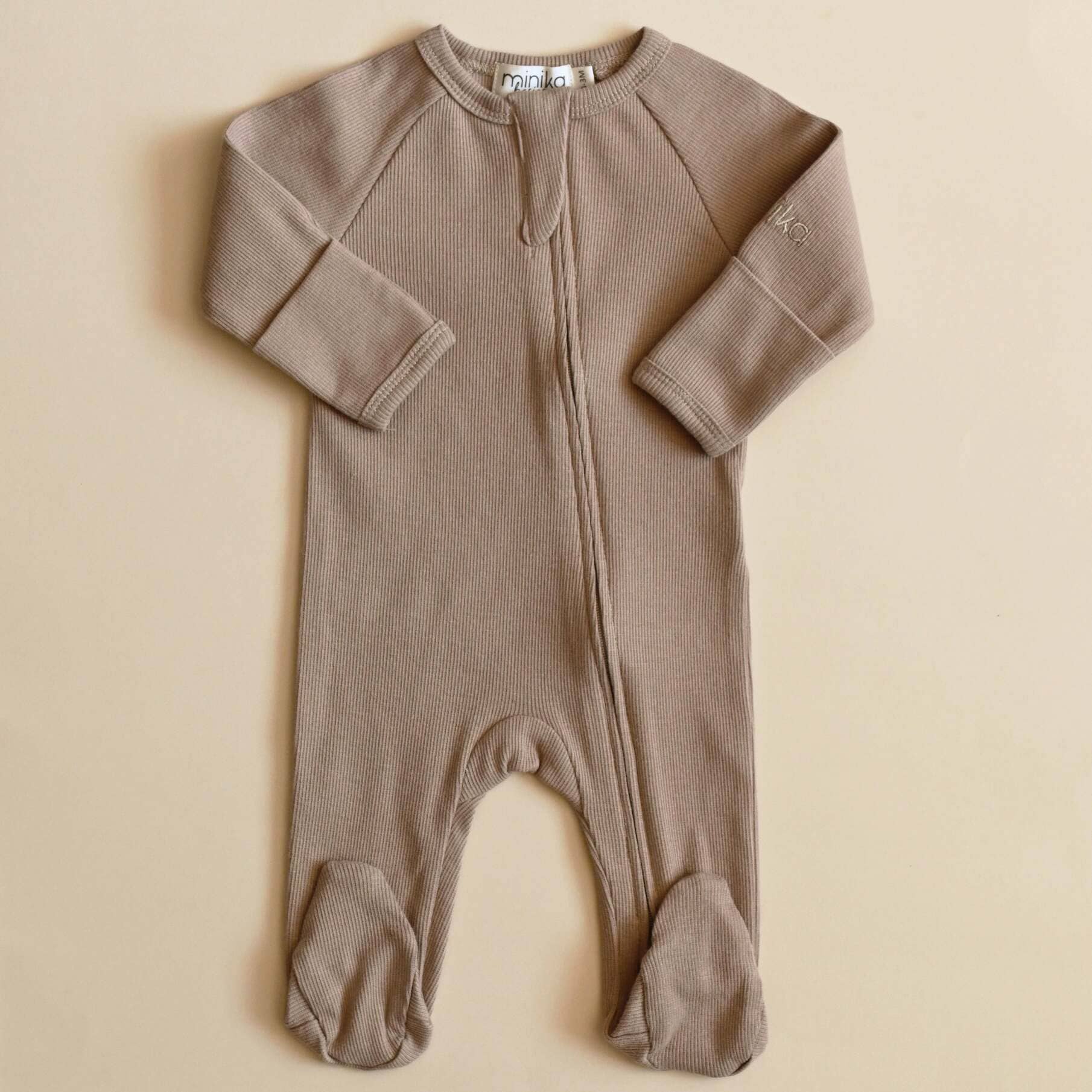 Pyjama bébé côtelé  Nude - Minika - Sundays Kids Store