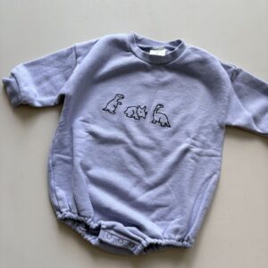 Barboteuse sweat bébé dinosaure - Anggo