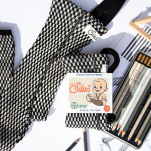 Collants à bretelles Atelier Collection sans pieds | Damier Black/White - Silly Silas