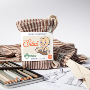 Collants à bretelles Atelier Collection sans pieds | Granola/cream - Silly Silas