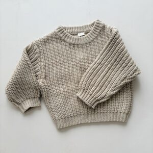 Pull bébé oversize grosse maille - 3-6 MOIS, ORIGAN